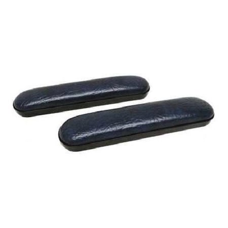 Invacare 9 Inch Desk Length Wheelchair  Padded Armrests - Dark Blue (Pair) PR AC015358-BLU